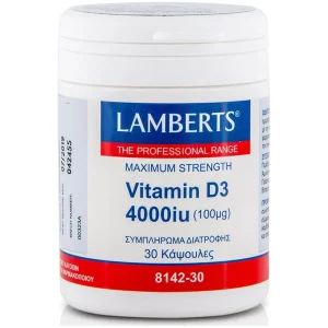 Lamberts Vitamin D3 4000iu 30 κάψουλες