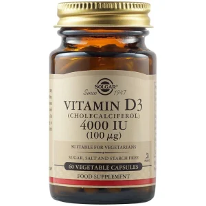 Solgar Vitamin D3 4000IU 60 φυτικές κάψουλες