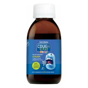 Frezyderm Cough Syrup Kids Σιρόπι για Παιδιά για Ξηρό και Παραγωγικό Βήχα χωρίς Γλουτένη Μέλι Φράουλα 182gr