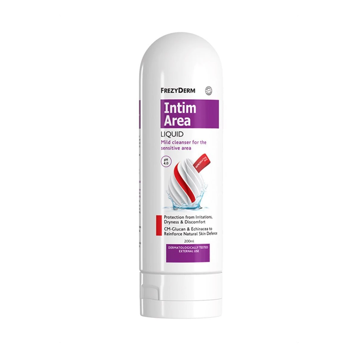 Frezyderm Intim Area Liquid pH 4 Υγρό Καθαρισμού με CM Glucan & Εχινάκεα 200ml
